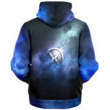 Fleece Zip Hoodie - X33N Clouds Logo