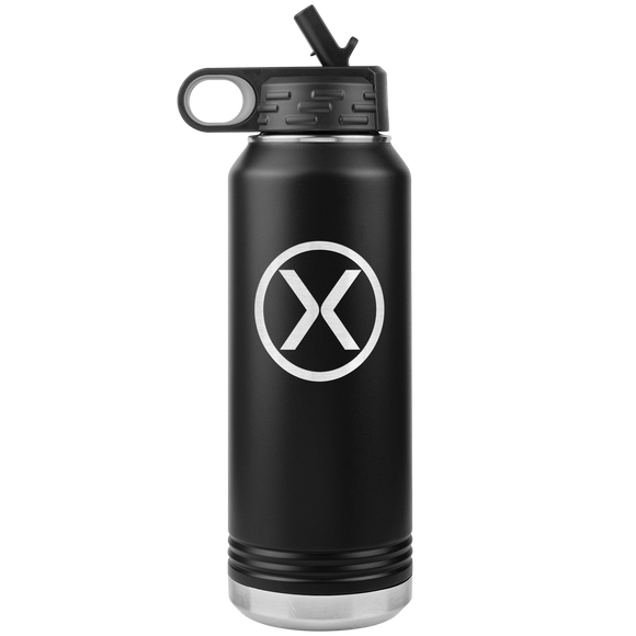 32oz Water Bottle - X Logo